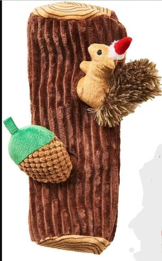 SPOT Christmas Holiday Puzzle Dog Plush Toys- Assorted- ONE Toy