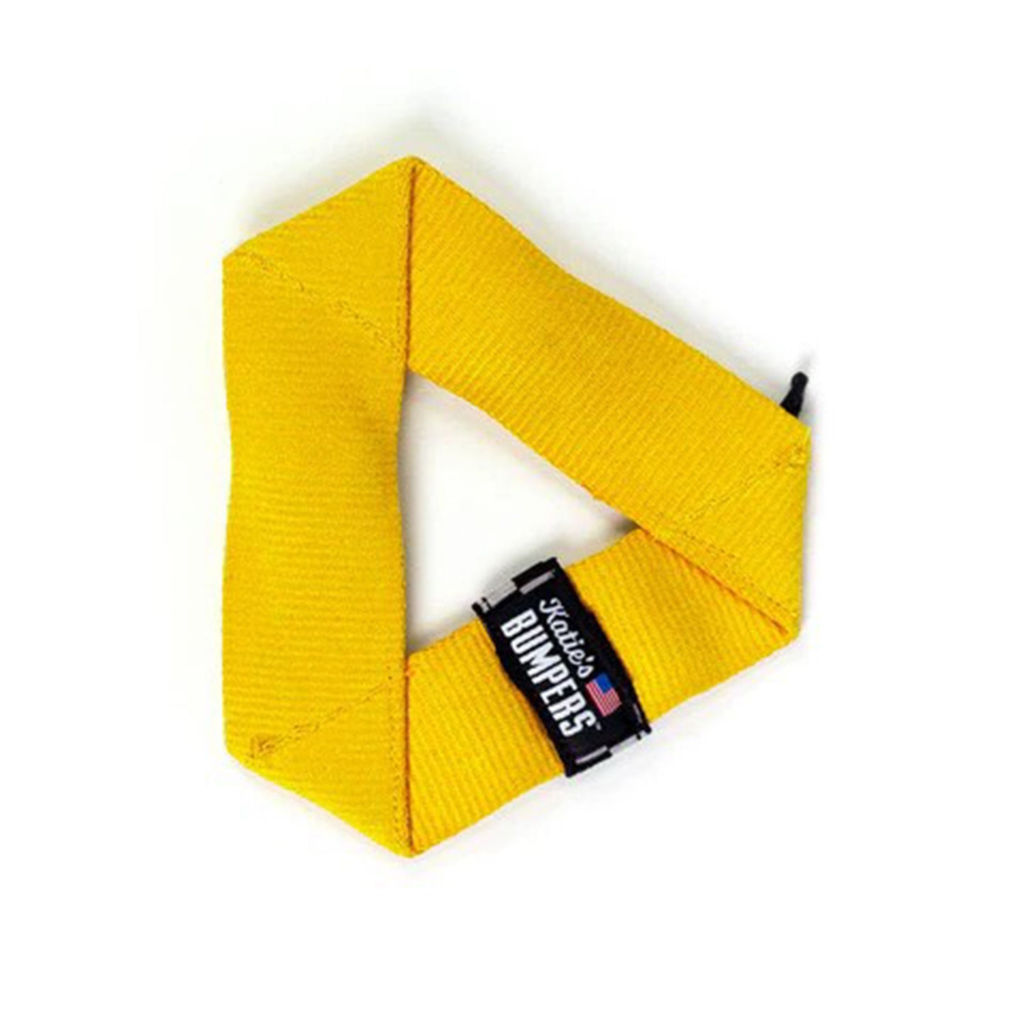 Katie's Bumpers Best Frequent Flyer Mini Triangle Dog Fetch Toy - Yellow