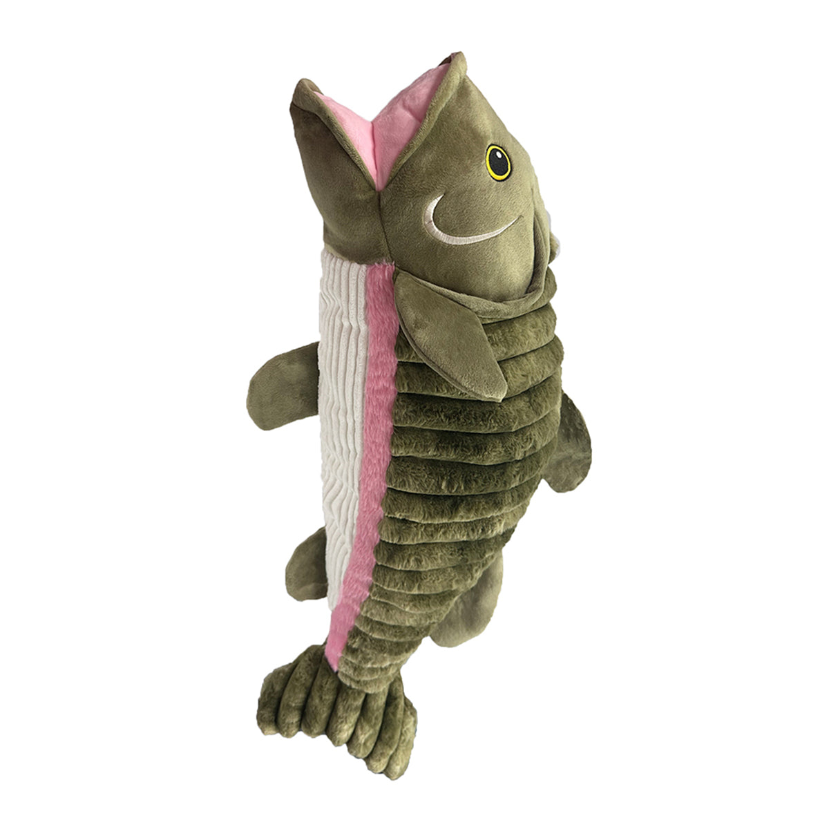 PetLou Farm Friends Salmon, 36-Inch, Plush Toy