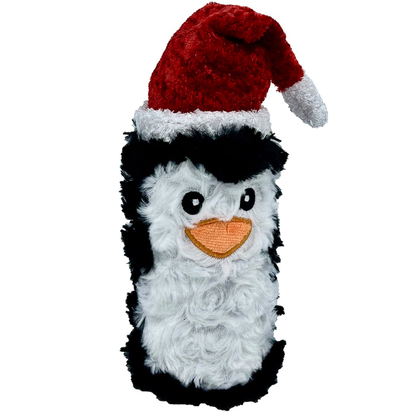 Pet Lou Squeaky Christmas Penguin Bottle Dog Toy - 8"