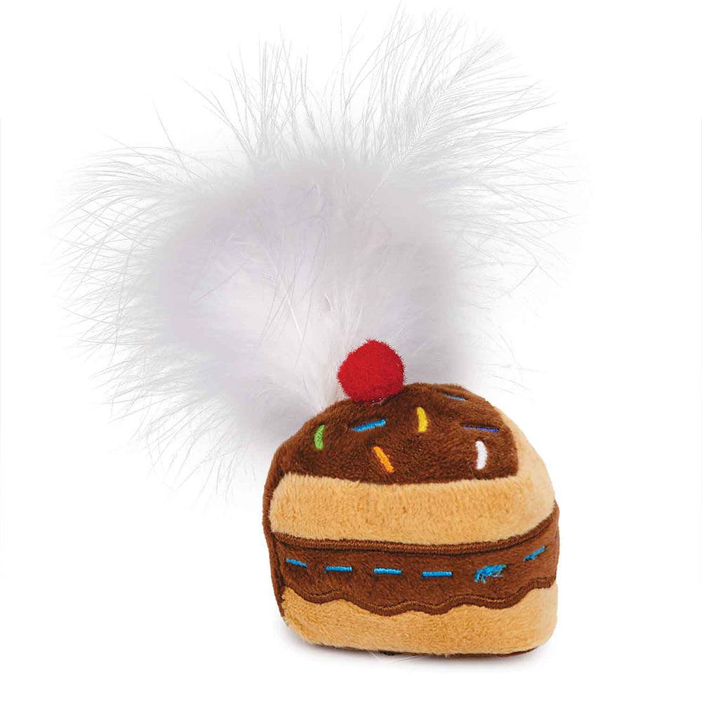 Zanies Kitty Krinkle Cakes with Feather - 4"