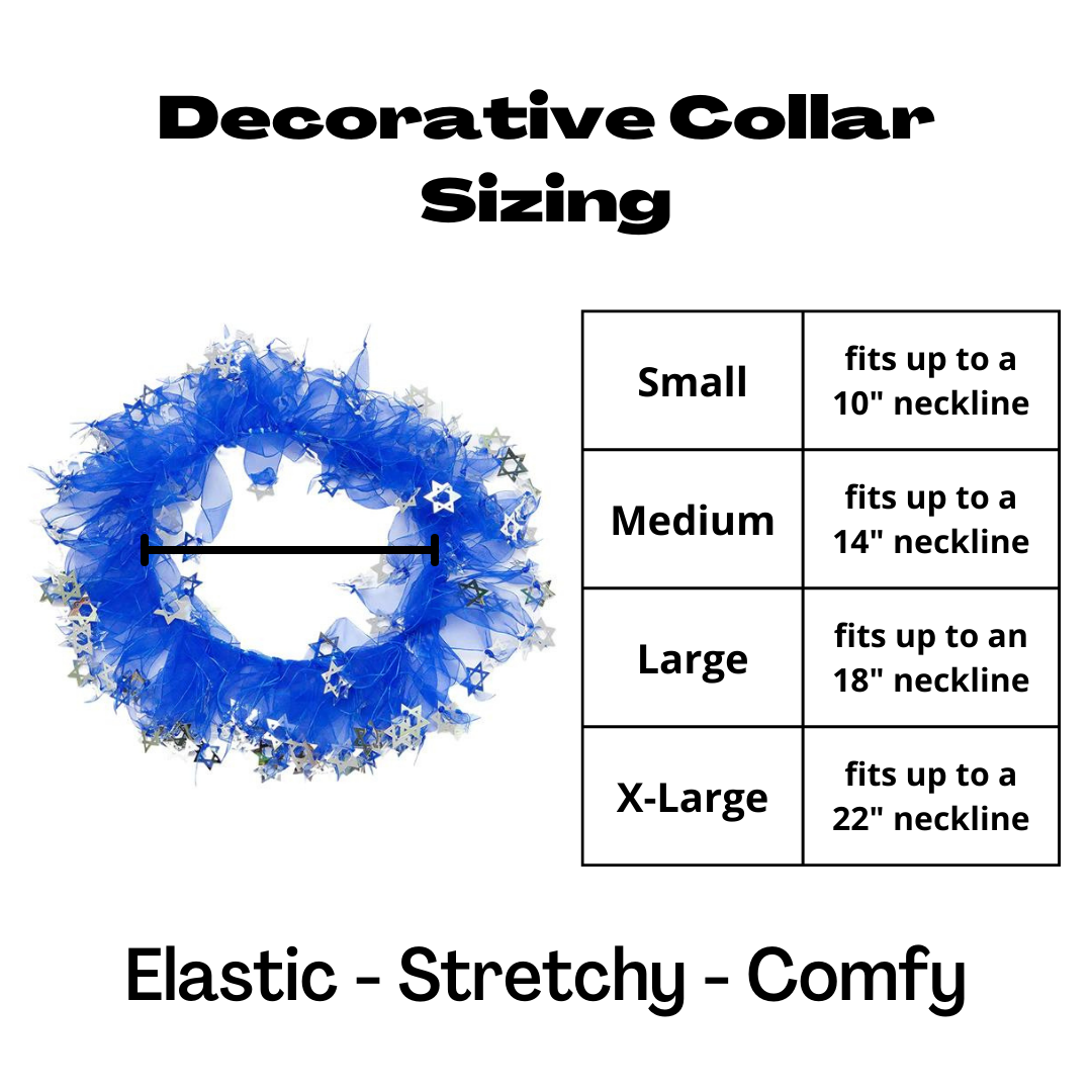 Midlee Hanukkah Star of David Decorative Dog Collar