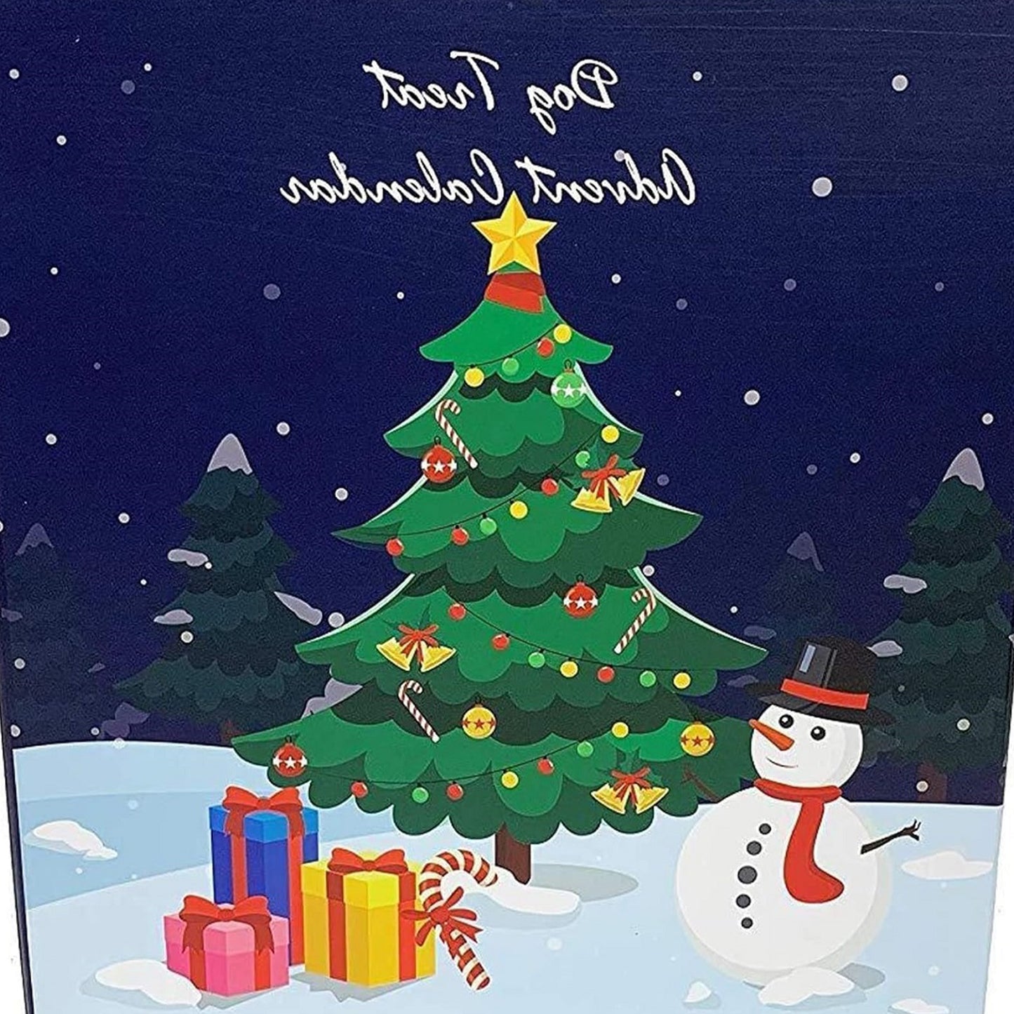 Midlee Christmas Advent Treat Box- Reusable- 24 Days- Countdown 2025