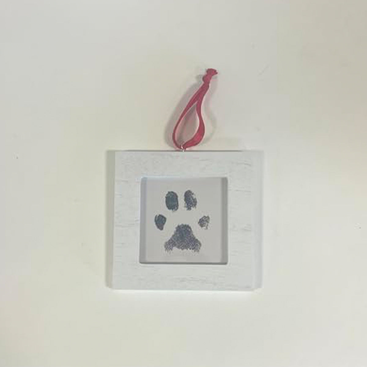 Midlee Personalized Christmas Ornament for Dogs and Cats, Frame Paw Print Kit, DIY Clay Ornament Set, Pet Memorial Keepsake, Holiday Tree Decorations