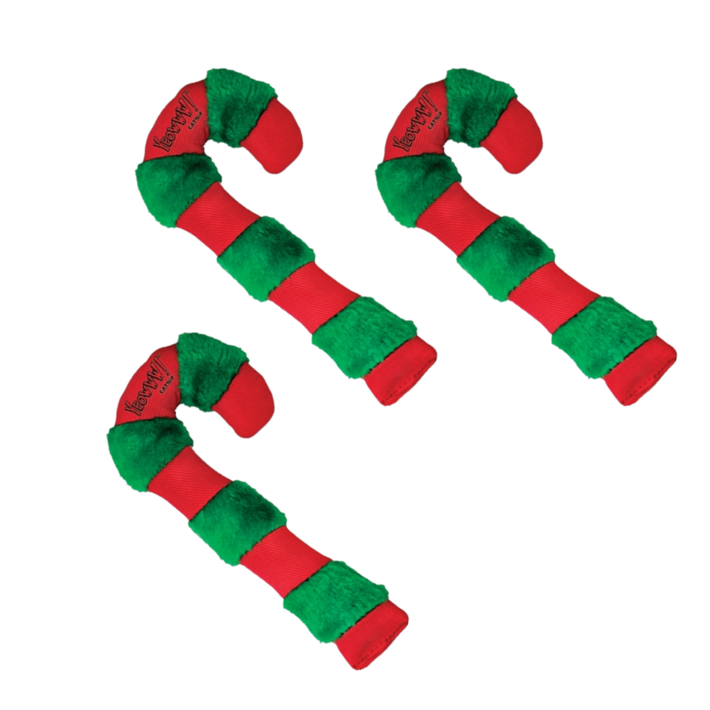 Yeowww! Organic Catnip Candy Cane Cat Toys, 3 Pack