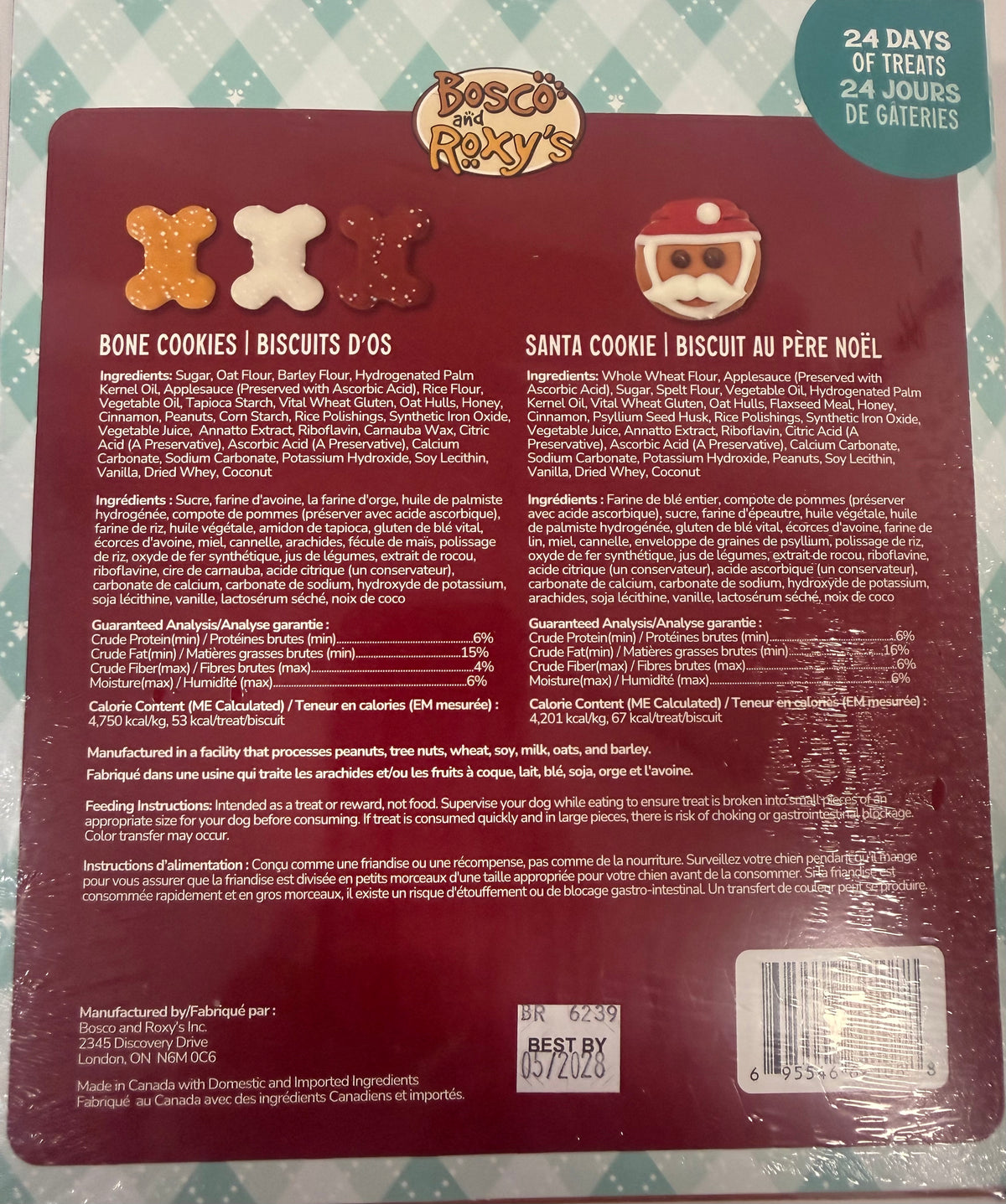 Bosco & Roxy's Christmas Dear Santa Paws Dog Advent Calendar