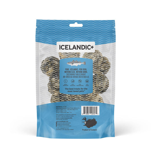 Icelandic+ Cod Skin Rolls Dog Treat 3-oz Bag