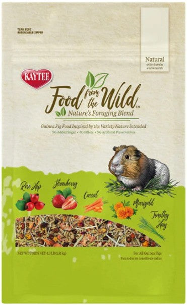 Kaytee Food From The Wild Guinea Pig Food- 4 Pound