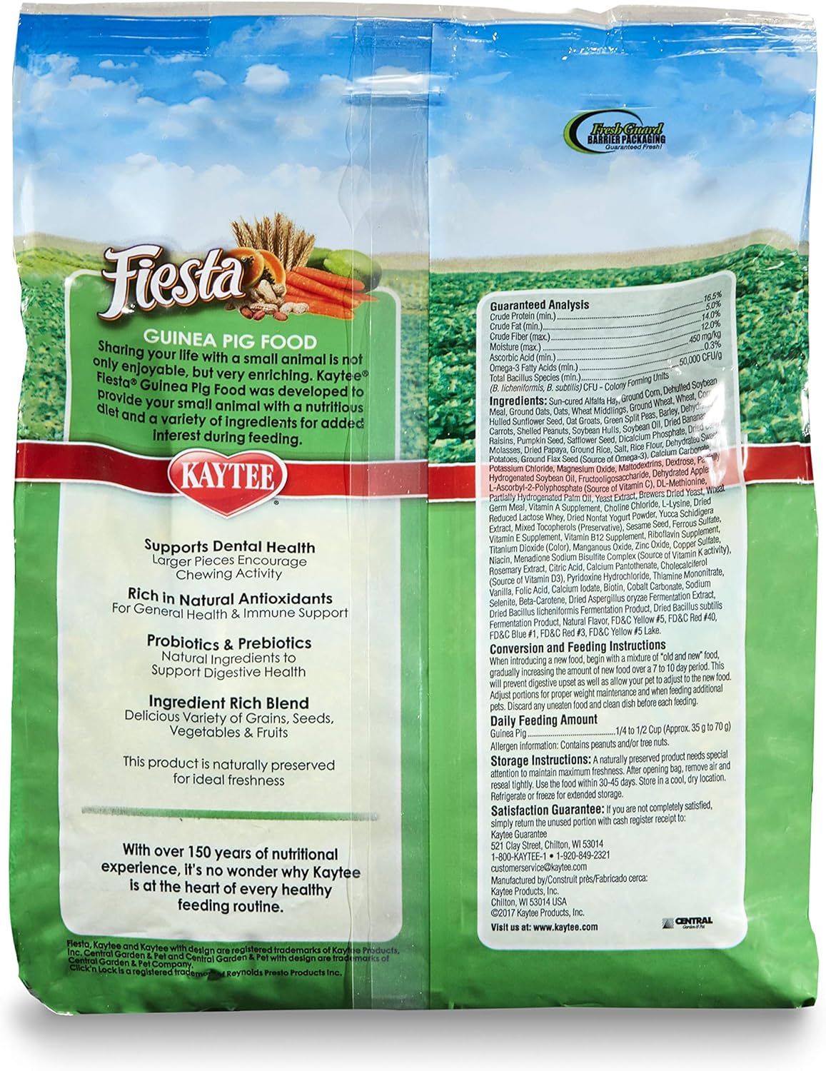 Kaytee Fiesta Max Guinea Pig Food - 4.5 lbs