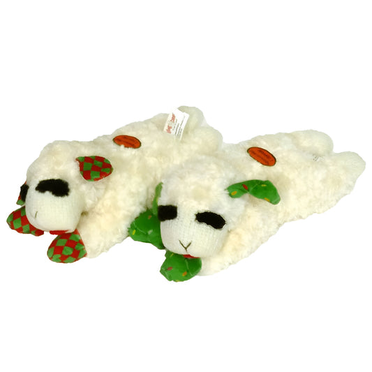 Multipet Christmas Lamb Chop Dog Toy -10.5"