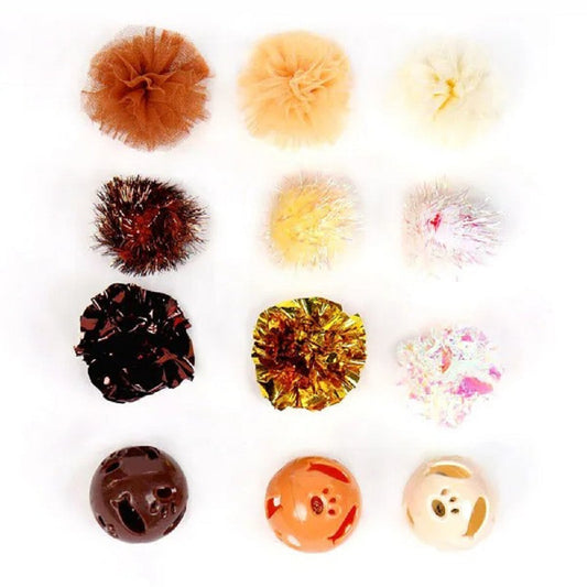 Pet Park Blvd Assorted Cat Ball Toys 12 pk