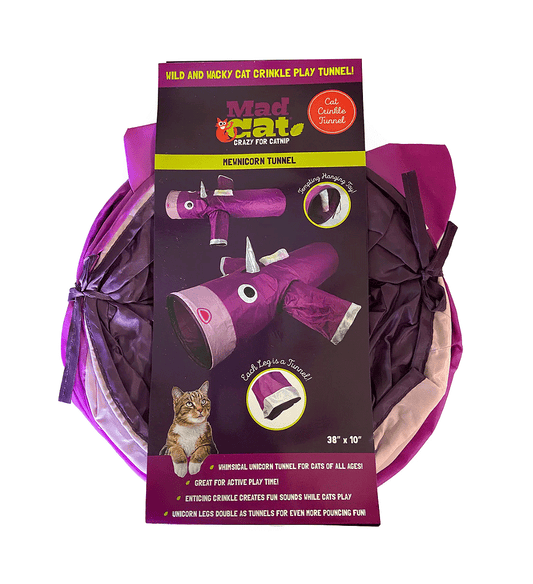 MAD CAT Mewnicorn Tunnel Cat Toy - 38"