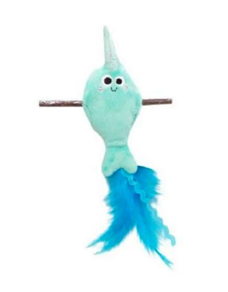 Mad Cat® Narwhal With Catnip & Silvervine Cat Toy