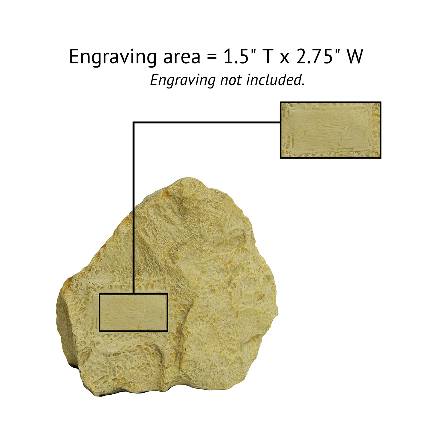 Midlee Rock Pet Urn (Large)