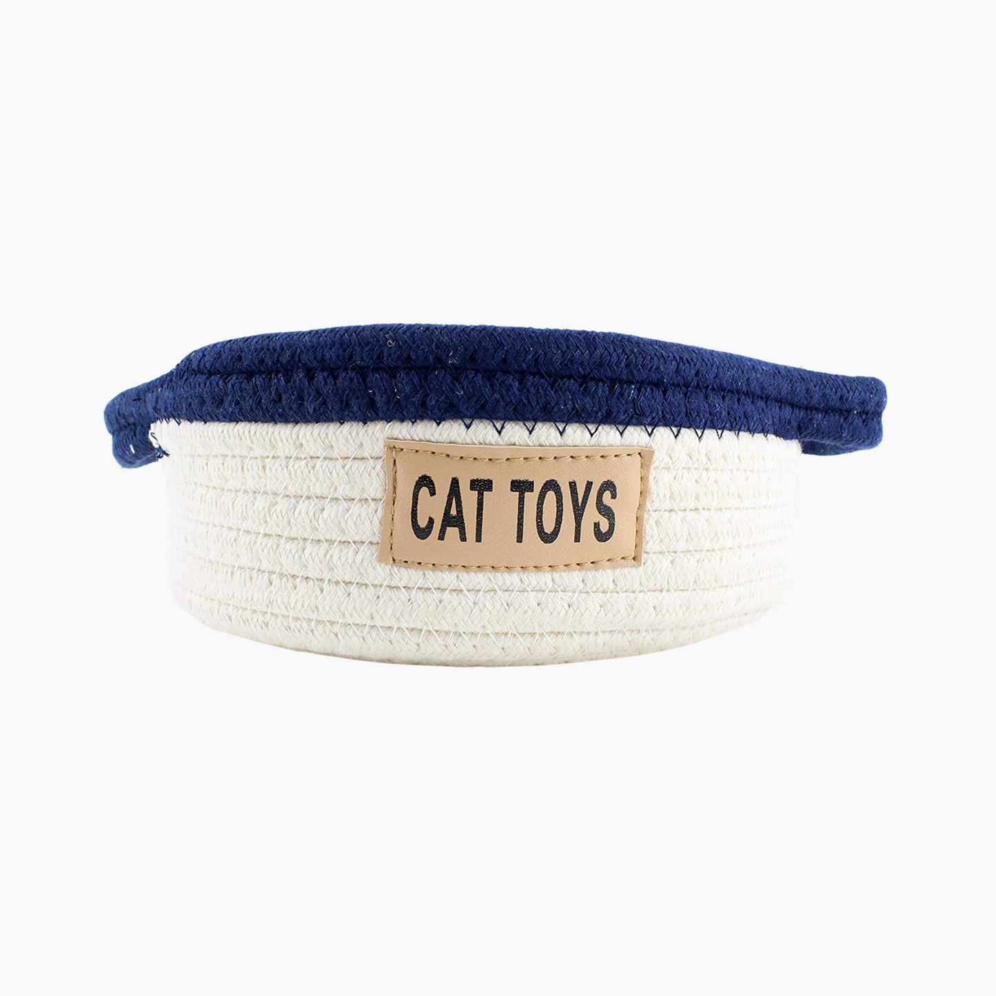Midlee Cat Toy Rope Cotton Basket