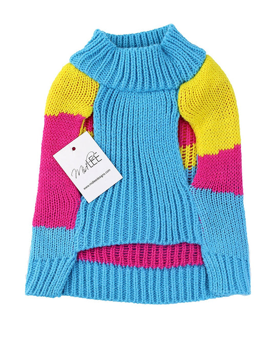 Midlee Retro Abstract Dog Sweater