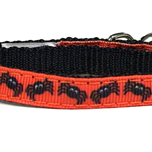 Midlee Halloween Spider Cat Collar Set with Safety Buckle