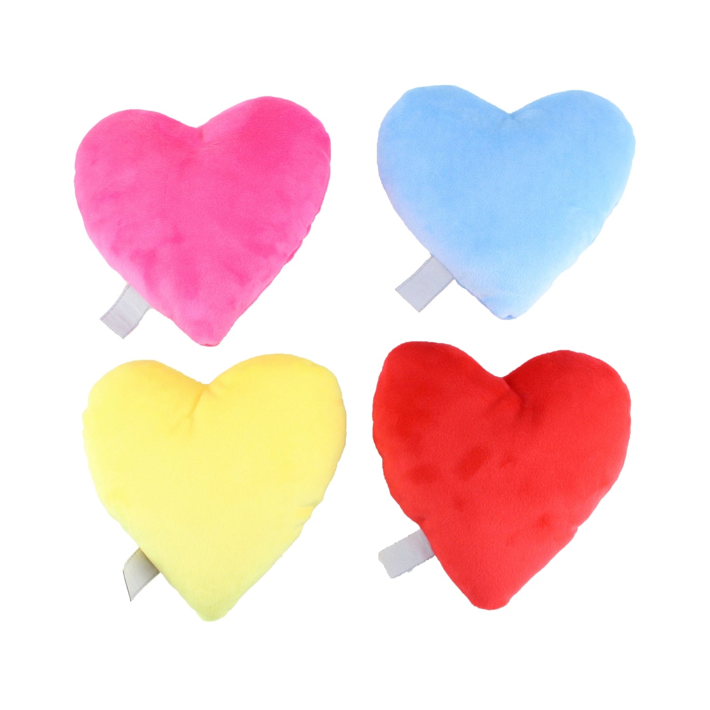 Midlee Candy Heart Valentine's Dog Toy- Set of 4