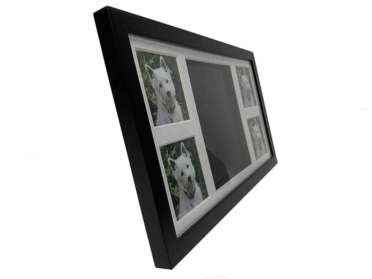 Midlee Black 4 Photo Paw Print Frame