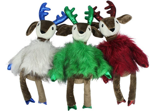 Multipet Holiday Dapper Deer Dog Toy - 17"- One Toy
