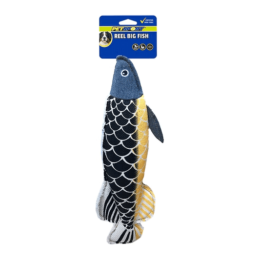 Petsport Reel Big Fish Dog Toy, Assorted Color - Medium/Large