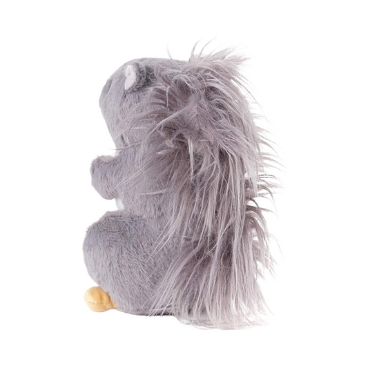 Midlee Plush Squirrel Furry Tail Large Dog Toy