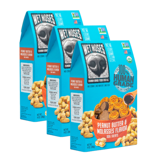 Wet Noses Peanut Butter/Molasses, 14-Ounce Boxes (Pack of 3)