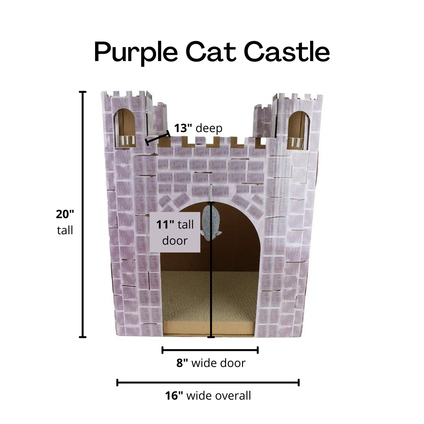 Midlee Castle Cat Scratcher House