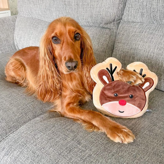 Midlee Reindeer Sugar Cookie Dog Toy