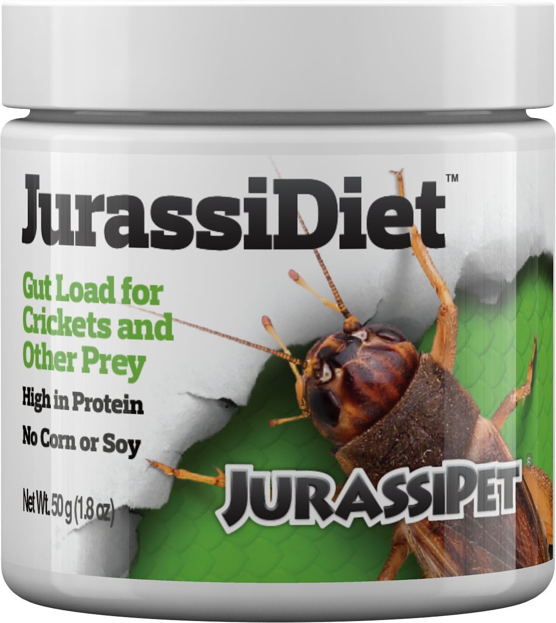 JurassiPet JurassiDiet Gutload High Protien Complete Diet for Crickets and other Prey - 1.8 oz
