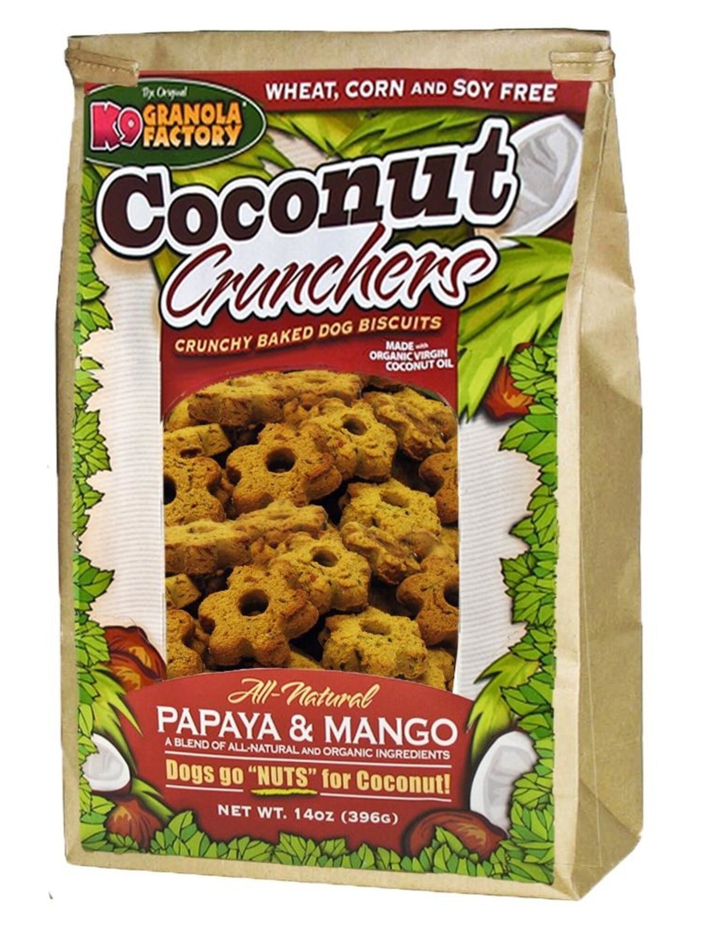 K9 Granola Factory Papaya and Mango Coconut Crunchers 14 oz