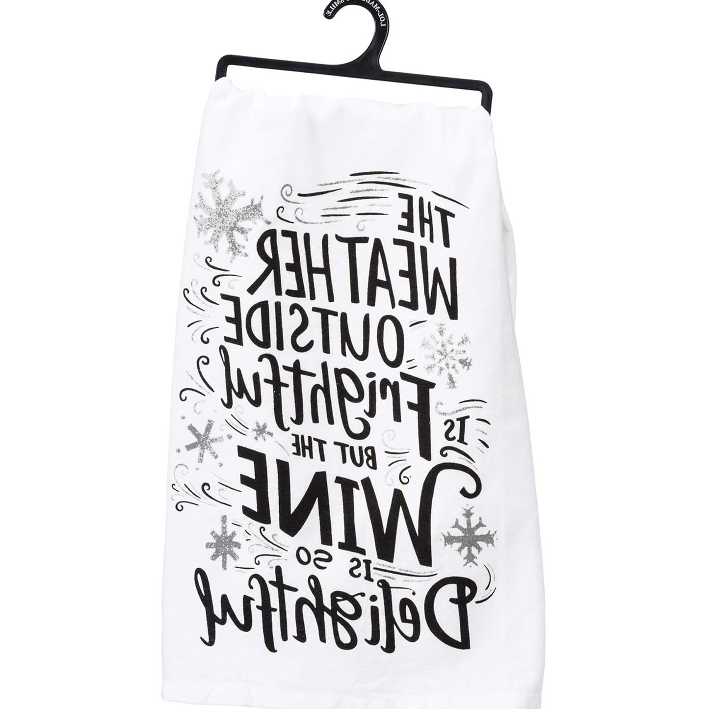 Primitives by Kathy Winter Holiday Dish Towel (Wine Delightful)