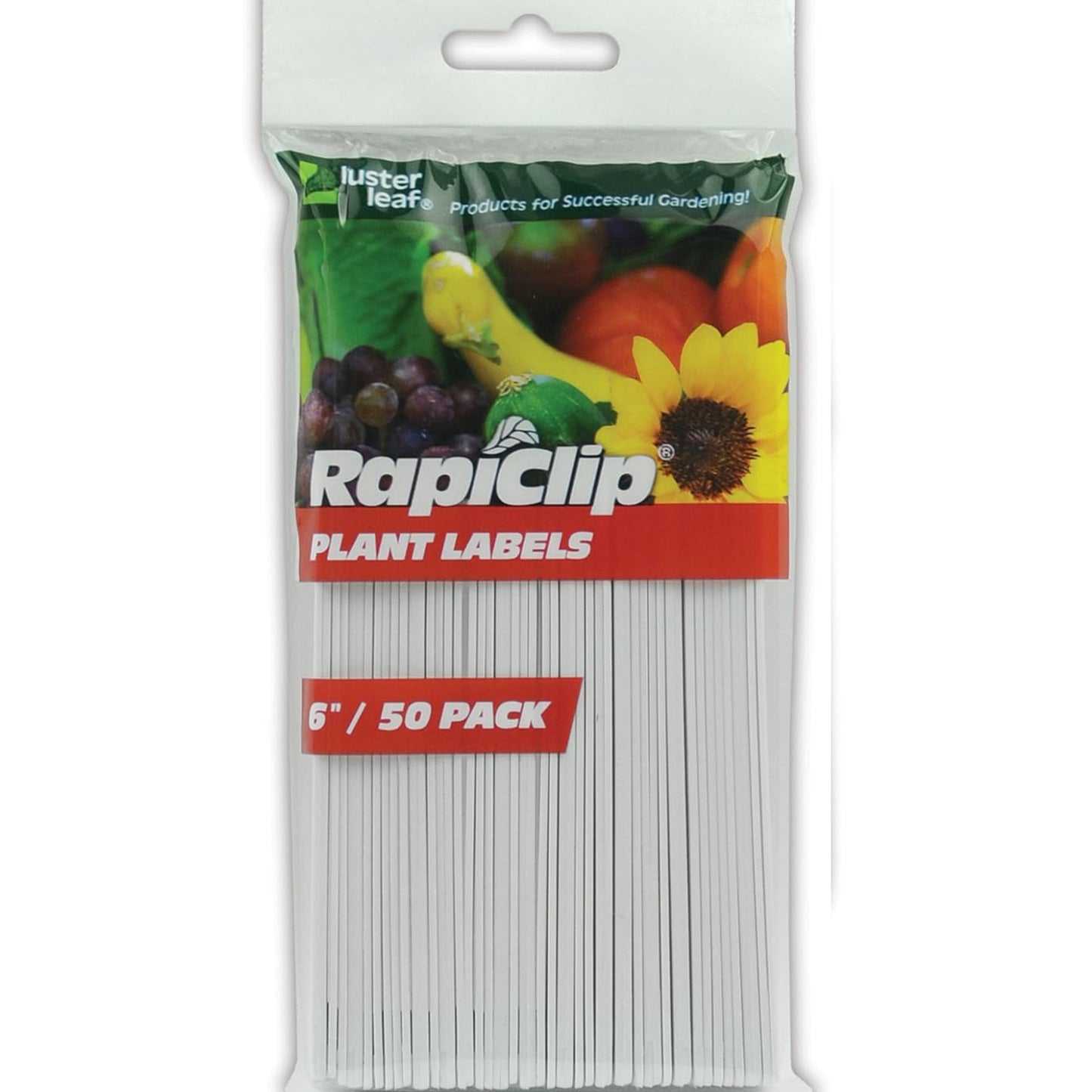Luster Leaf Garden Plant Labels, 6-Inch (White-50 Packs)