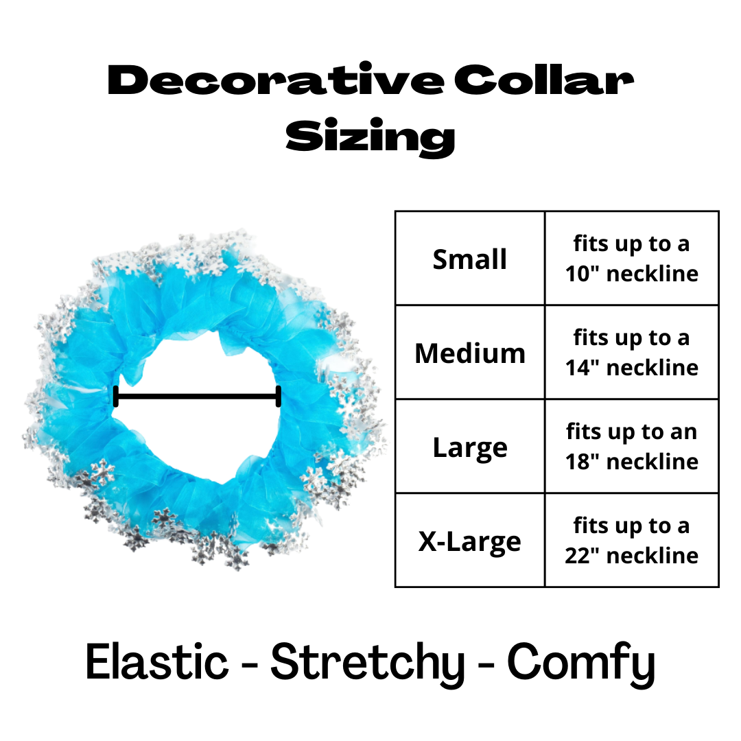 Midlee Snowflake Decorative Dog Collar