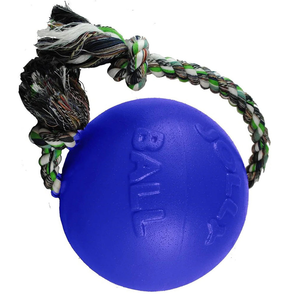 Jolly Pets, Inc. Romp-n-Roll Ball Dog Toy Color: Blue 8"