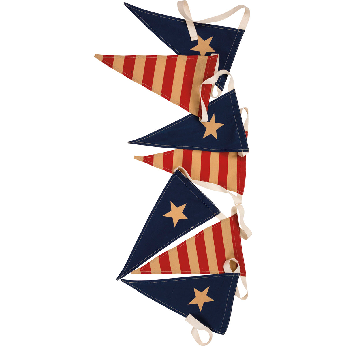 Primitives by Kathy Vintage Flags Pennant Garland Banner