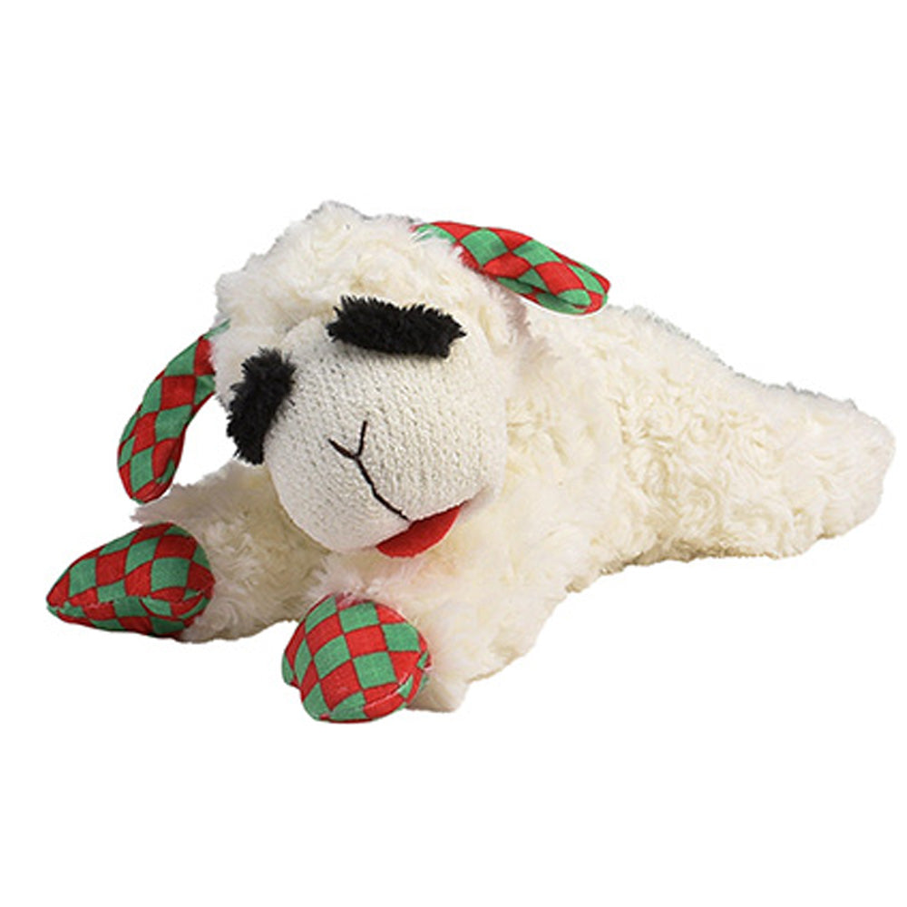 Multipet Christmas Lamb Chop Dog Toy -10.5"