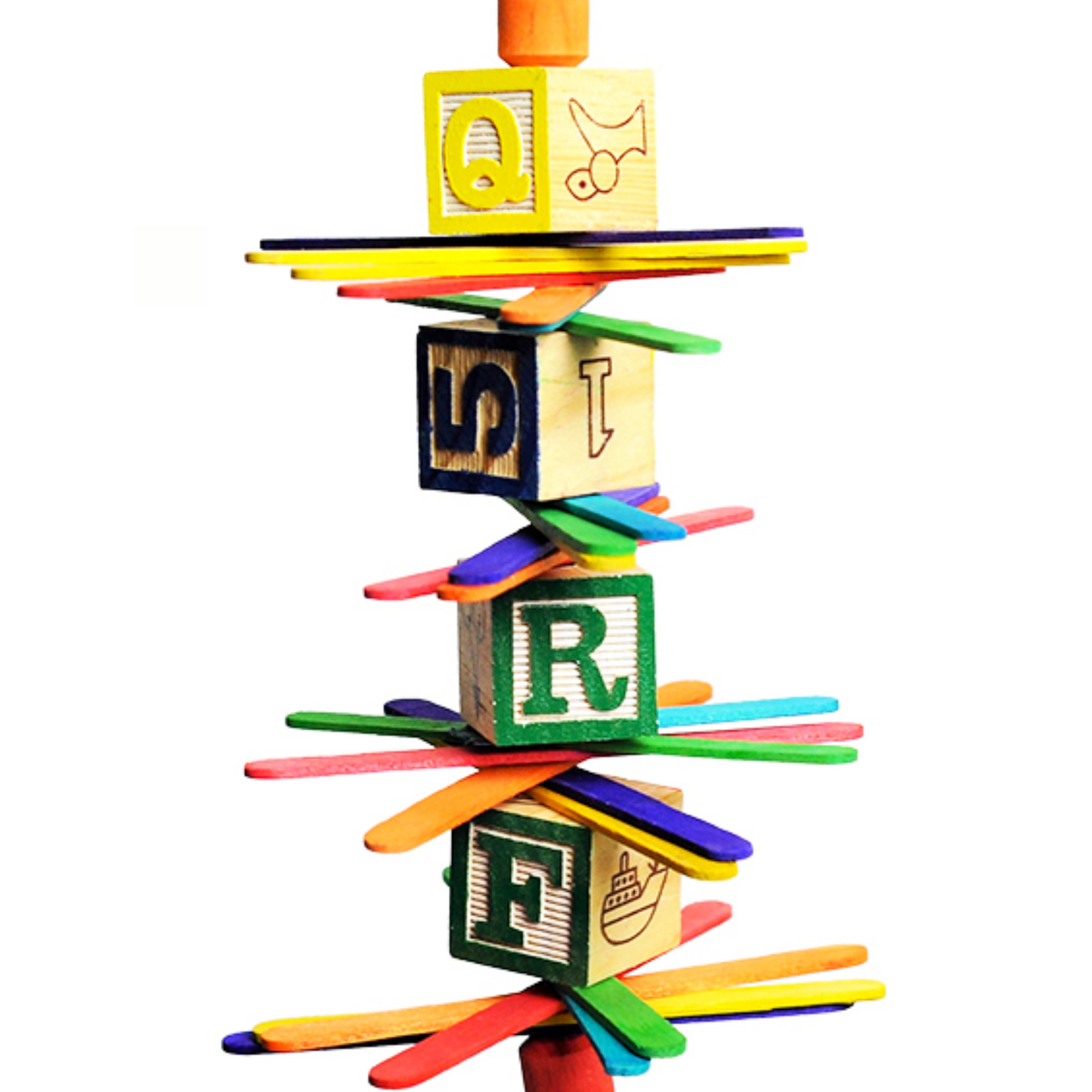 AE Cage Company Happy Beaks Spiral Fan Bird Toy