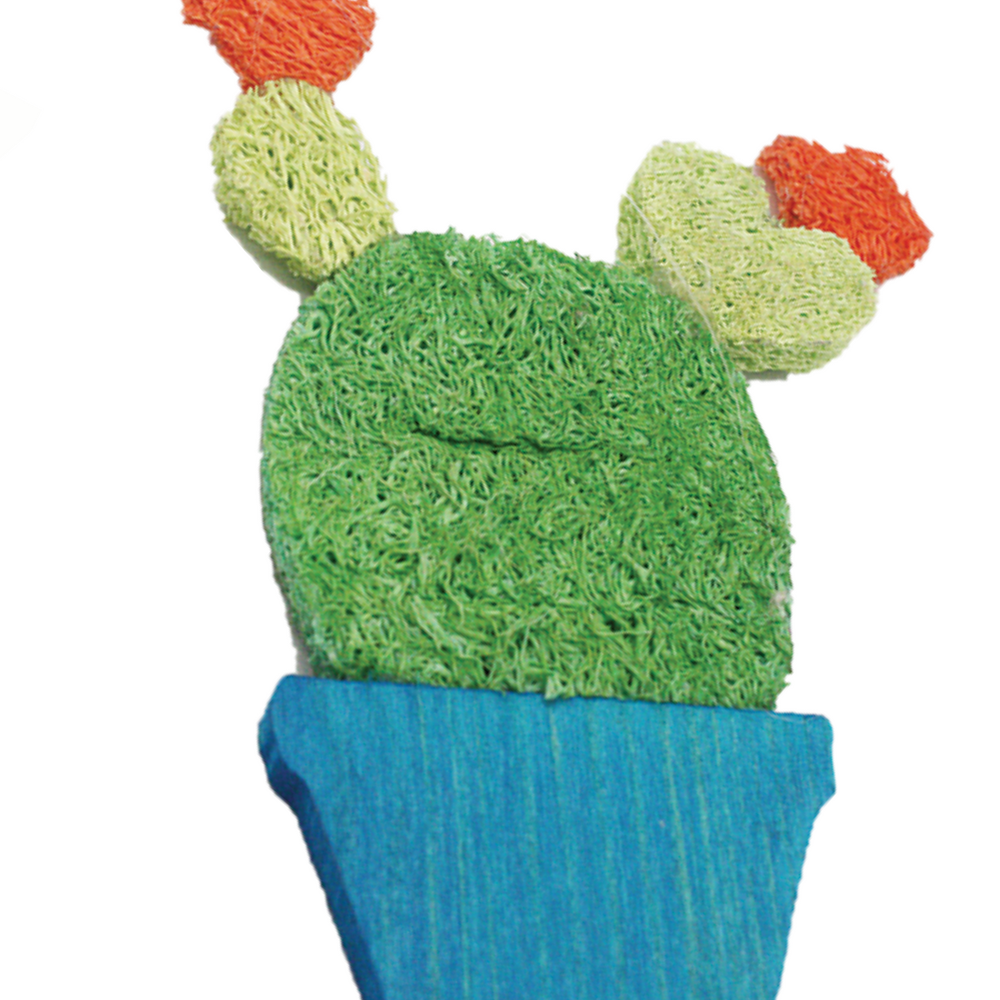 AE Cage Company Nibbles Potted Cactus Loofah Chew Toys - 2 count