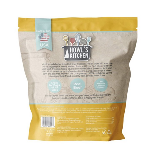Howls Kitchen Soft Bites Pastrami Flavored Slices - DS