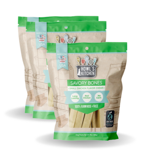 Howls Kitchen Savory Bones Chicken Flavored Chews Small - DS