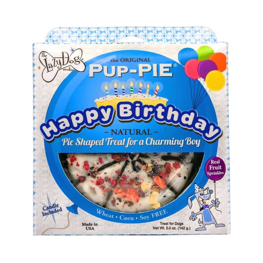 Lazy Dog Original Pup-PIE Dog Treat, Happy Birthday Cake for a Charming Boy, 5oz