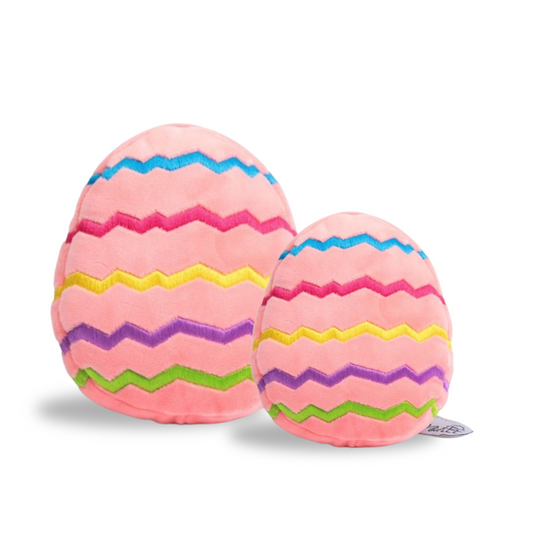 Midlee Easter Egg Plush Dog Toy - Pink