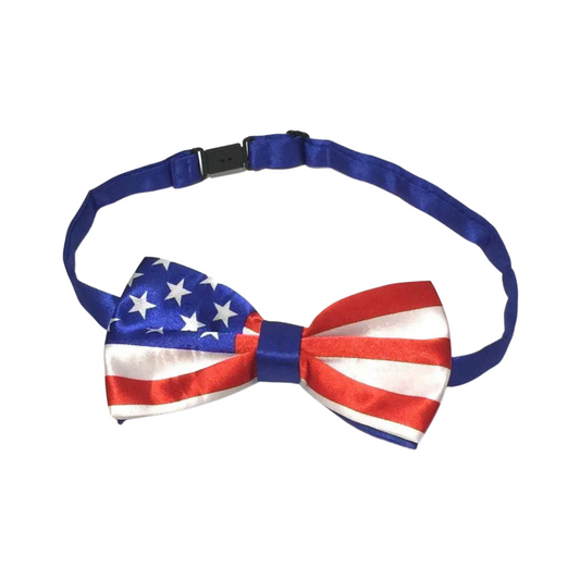 Midlee USA Flag Dog Bow Tie 14-18 Necks