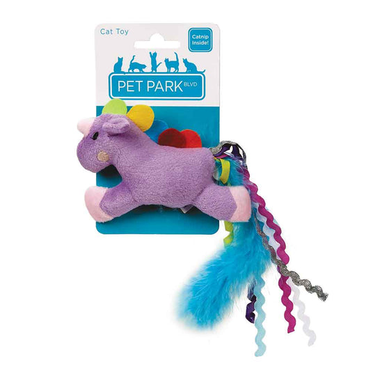 Pet Park Blvd Rainbow Unicorn Cat Toy - Assorted Color