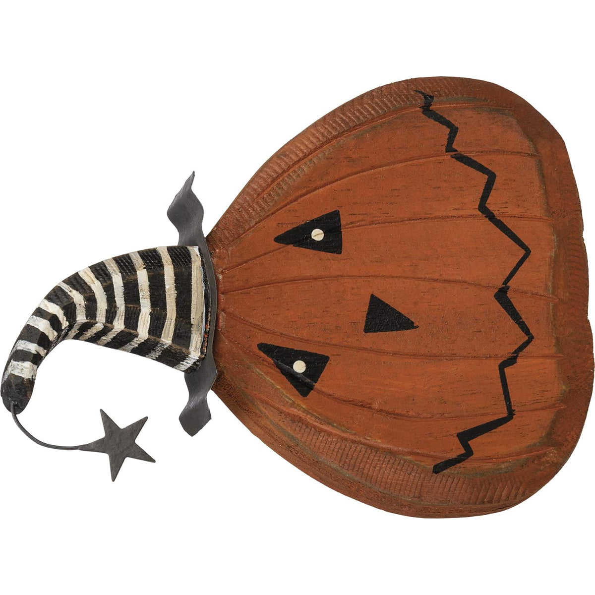 Primitives by Kathy Pumpkin Head Decorative Chunky Sitter