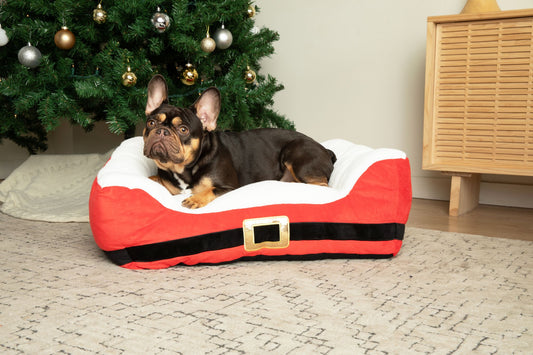 Santa's Belt Christmas Dog Bed
