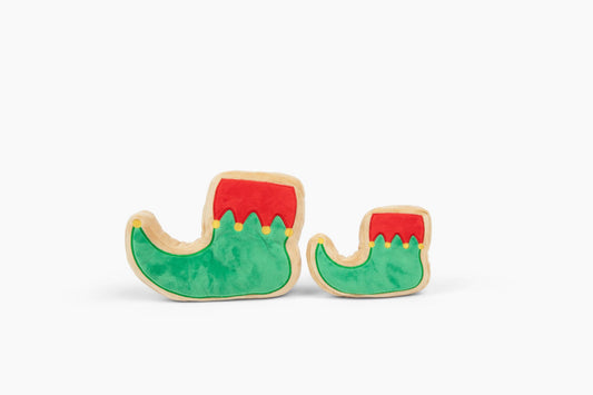 Midlee Elf Shoe Sugar Cookie Dog Toy