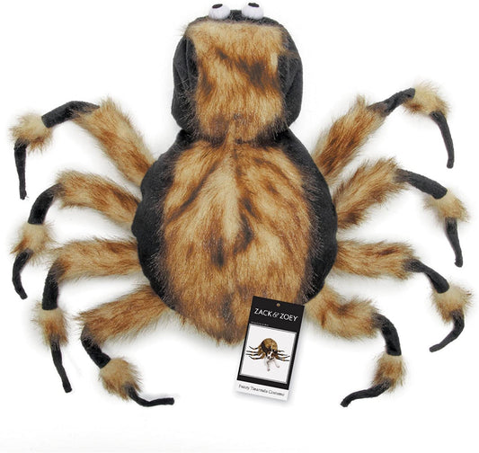 Zack & Zoey Fuzzy Tarantula Costume for Dogs, 12" Small