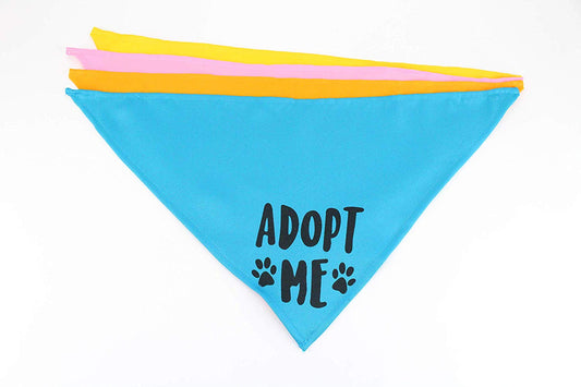 Midlee Adopt Me Dog Bandana- Pack of 4 Assorted Colors